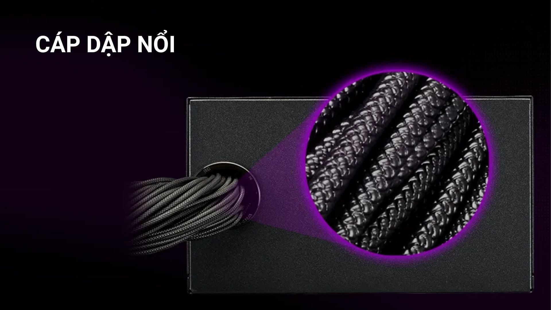 Cooler Master MWE 650W Bronze V3 230V - Cáp dập nổi
