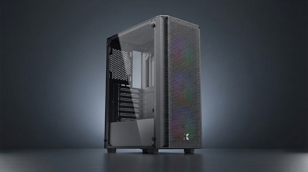 Thùng máy Xigmatek STAR 3F (EN90649) F-ATX | Kèm sẵn 3 Fan, Đen