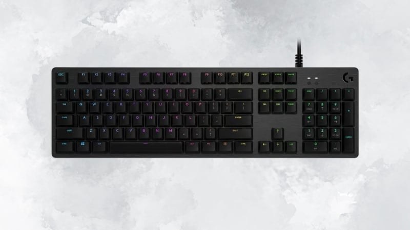 Bàn phím Logitech G512 Carbon sở hữu thiết kế full-size quen thuộc