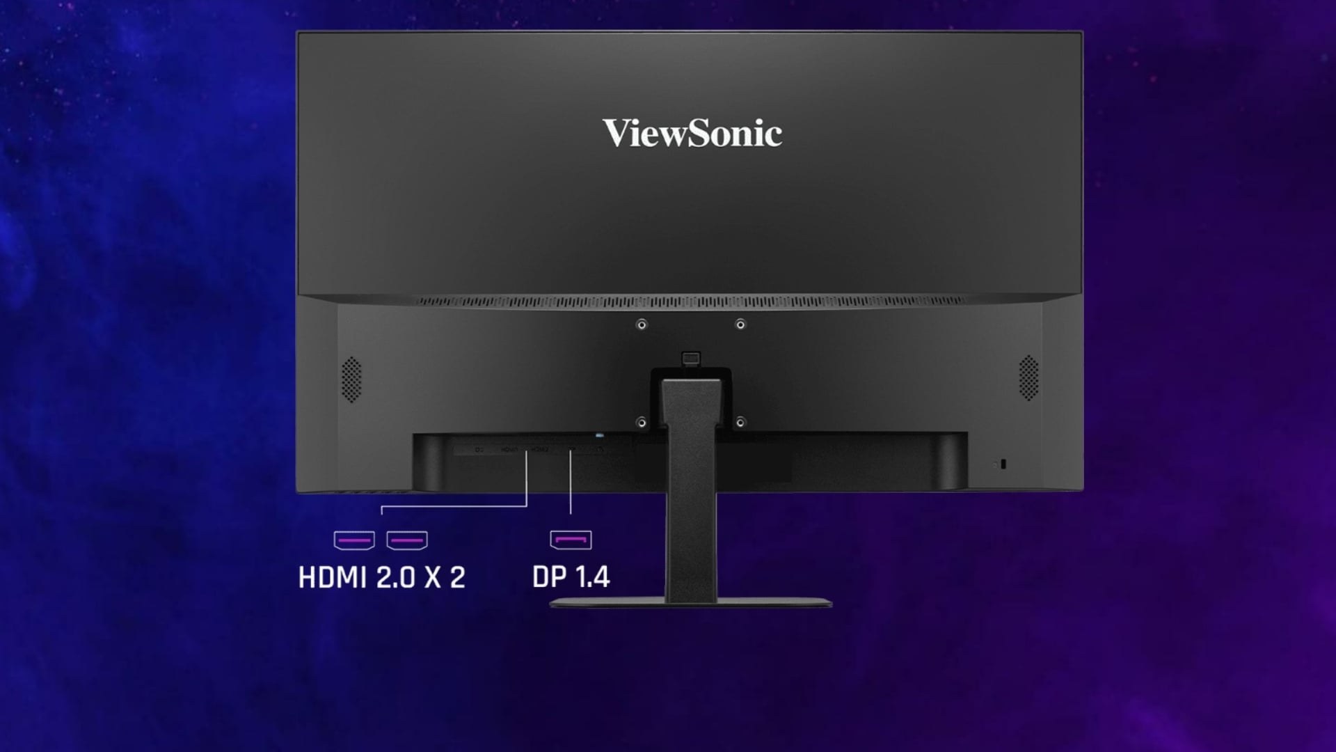 Màn hình Gaming Viewsonic VA2457-HD-Pro Hỗ trợ nhiều cổng kết nối