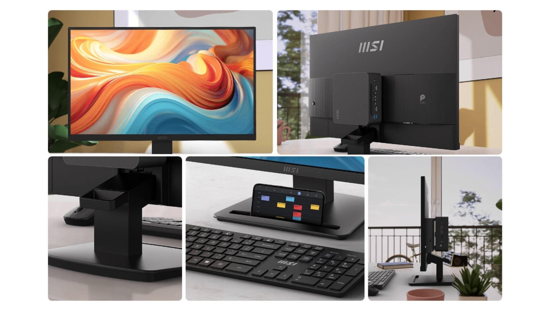 Màn Hình Văn Phòng MSI PRO MP243L E14 - Thiết kế công thái học