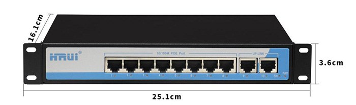 Switch PoE 8 Port HRUI HR901-AF-82N