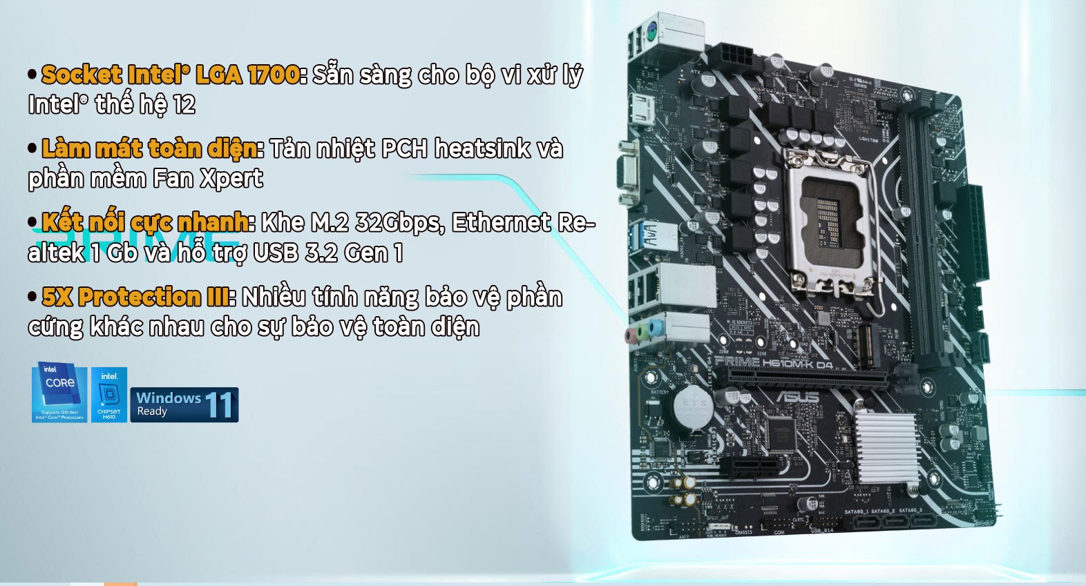 Mainboard Asus PRIME H610M-K D4 