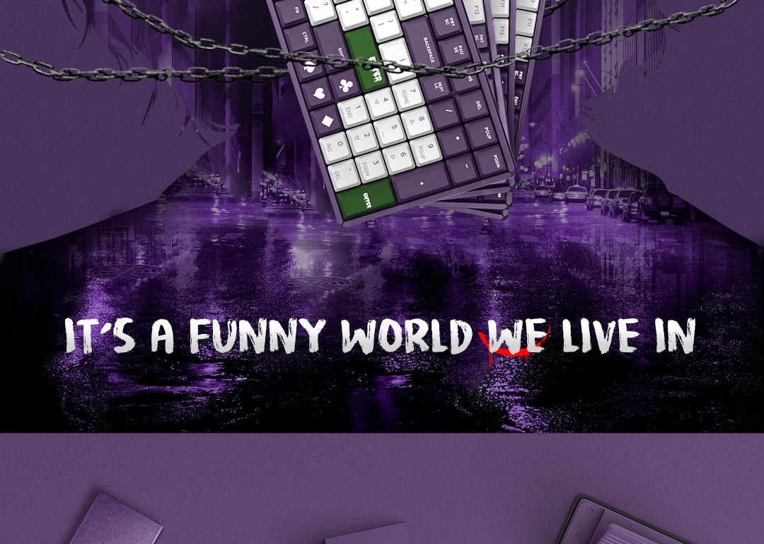 Bàn Phím Cơ IQUNIX F96 Joker Wireless RGB LED