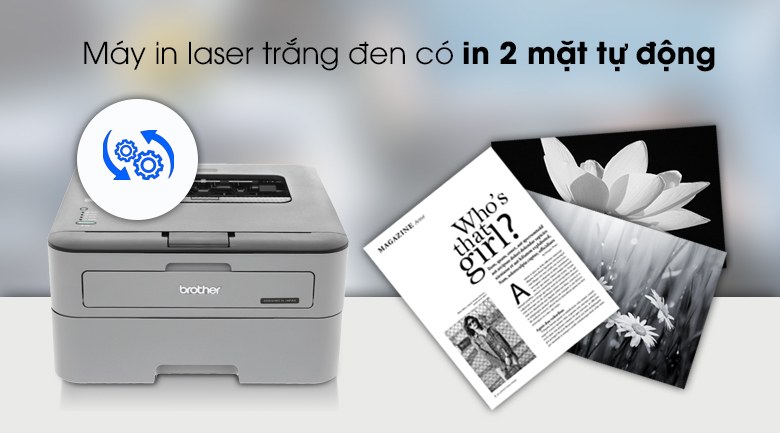 Máy in Laser đen trắng Brother HL-L2321D (In đảo mặt| A4| A5 USB)